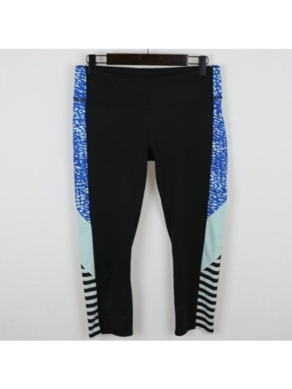 C9 by Champion Women's Medium Black Blue Mid Rise Tight Fit Athletic Leggings